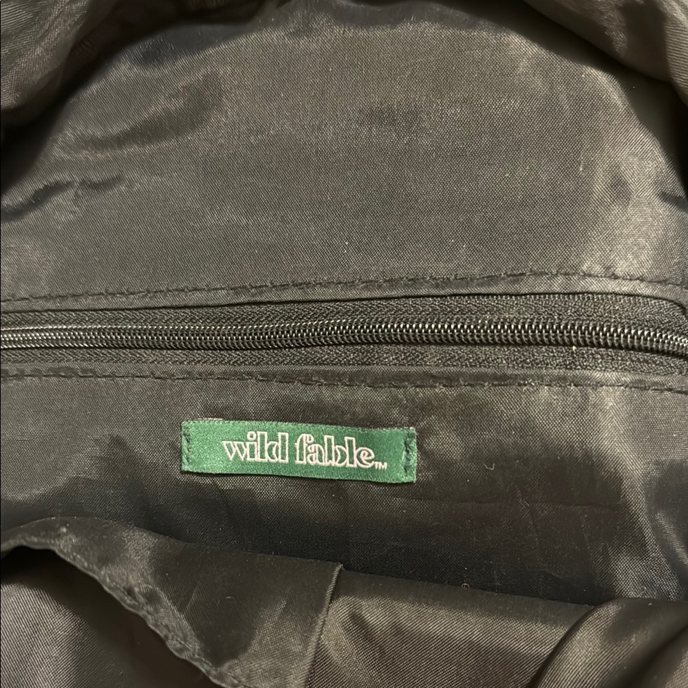 Black Leather Backpack - Picture 3 of 4